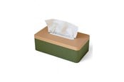 Dekoracje - Simiu TISSIVA - Paper Dispenser - Square - Olive Green/Beige - 25 x 14cm - 5714255011739
