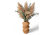 Dekoracje - Simiu SCRUNCHED - Vase - 21cm - Caramel - 5714255011852