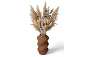 Dekoracje - Simiu SCRUNCHED - Vase - 21cm - Mocha - 5714255011869