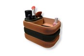 Dekoracje - Simiu STACKSEY - Makeup Stand - Large - Olive/Beige - 22 x 14cm - 5714255011975