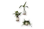 Dekoracje - Simiu Flower Pot Hiders For Wall - White/Mocha - 3 pcs - 8cm high - 5714255012118