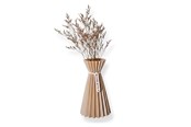 Dekoracje - Simiu SLOZENA - Pleated Vase - 20 cm - Wood Look - Sand - 5714255012231