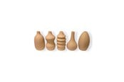 Dekoracje - Simiu MINI VASES - 8 cm - 5 pcs - Light Peach - 5714255012422