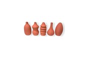 Dekoracje - Simiu MINI VASES - 8 cm - 5 pcs - Dusty Pink - 5714255012439