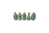 Dekoracje - Simiu MINI VASES - 8 cm - 5 pcs - Dusty Green - 5714255012460