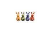 Dekoracje - Simiu LUNARI - Easter bunnies in mixed colors - 4pcs - 10 cm - 5714255012491