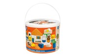 Klocki konstrukcyjne - Bambolino Toys Block barrel Wood Nijntje 50 pcs. - 17071