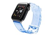Smartwatch - akcesoria - Hurtel Silicone Strap Bracelet Bracelet Strap Light for Apple Watch 42 / 44 mm - Blue - 5907769332739