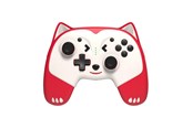 Akcesoria dla graczy - Freaks And Geeks Doggy Wireless Controller for children with paddles - red - Wireless Controller - Nintendo Switch - 299127D