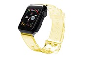 Smartwatch - akcesoria - Hurtel Silicone Strap Bracelet Bracelet Strap Light for Apple Watch 42 / 44 mm - Yellow - 5907769332760