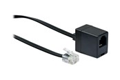 Kabel sieciowy - Schwaiger phone extension cable - 10 m - black - Czarny - 10m - TVL6332 533