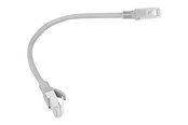 Kabel sieciowy - Lanberg patch cable - 25 cm - grey RAL 7035 - Szary - 0.25m - PCU6-10CC-0025-S