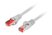 Kabel sieciowy - Lanberg patch cable - 50 cm - grey - Szary - 0.5m - PCF6-10CU-0050-S