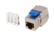 Kabel sieciowy - Lanberg keystone module - silver - Srebrny - KSF6-4000