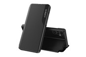 Telefon - Pokrowiec i etui - Hurtel Eco Leather View Case for Samsung Galaxy A14 with a Flip Stand Black - 9145576270059