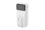 Powerbank - Dudao K15Max 30000mAh PD 22.5W Powerbank with USB-C and Lightning Cables - White Powerbank - Biały - 30000 mAh - 6977196682485