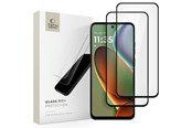 Telefon - szklo ochronne - Tech-Protect Glass Fit+ 2-Pack Tempered Glass for Motorola Moto G15 / G15 Power / G05 / E15 - Black - 5906302361236