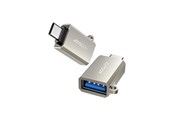 Kabel USB - Joyroom S-H151 USB-C (male) / USB-A (female) Adapter with Lanyard Eyelet - Silver - S-H151_Pearl_Nickel