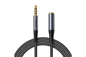 Kabel audio - Joyroom stereo audio cable AUX 3.5 mm mini jack (male) - mini jack (female) 1.2 m black (SY-A09) - SY-A09 Black
