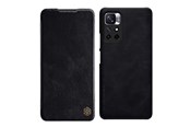 Telefon - Pokrowiec i etui - Nillkin Qin Flip Case for Xiaomi Redmi Note 11T 5G / 11S 5G / 11 5G (China) / Poco M4 Pro 5G - Black - 6902048234932
