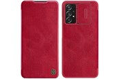 Telefon - Pokrowiec i etui - Nillkin Qin Leather Holster Case for Samsung Galaxy A73 Red - 6902048237674