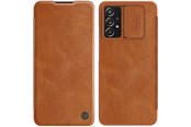 Telefon - Pokrowiec i etui - Nillkin Qin Leather Holster Case Samsung Galaxy A73 Brown - 6902048237681