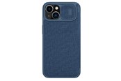 Telefon - Pokrowiec i etui - Nillkin Qin Cloth Pro Case Case for iPhone 14 Plus Camera Cover Holster Cover Case with Flip Blue - 6902048249172