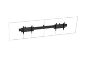 Uchwyty ścienne, uchwyty AV i meble AV - Vision mounting kit - heavy-duty - for 2 LCD displays - landscape - black - Max 120 kg - recommended for 75" - VFM-MNU/L2X75