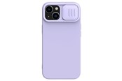 Telefon - Pokrowiec i etui - Nillkin CamShield Silky Silicone Case iPhone 14 Plus Case Cover with Camera Cover Purple - 6902048249325