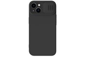 Telefon - Pokrowiec i etui - Nillkin CamShield Magnetic Silicone Case iPhone 14 Plus Magnetic MagSafe Case with Camera Cover Black - 6902048249455