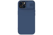 Telefon - Pokrowiec i etui - Nillkin CamShield Magnetic Silicone Case iPhone 14 Plus Case Magnetic MagSafe Case with Camera Cover Blue - 6902048249462