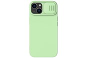 Telefon - Pokrowiec i etui - Nillkin CamShield Magnetic Silicone Case iPhone 14 Plus Magnetic MagSafe Case with Camera Cover Green - 6902048249479