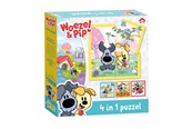 Puzzle - Bambolino Toys Woezel & Pip 4-1 Puzzle Podłoga - 671690