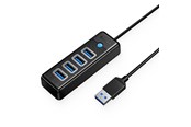USB hub - ORICO Hub Orico PW4U-U3 USB-A / 4x USB-A 3.0 - black USB hub - 4 - USB 3.0 - Czarny - PW4U-U3-015-BK-EP-HU