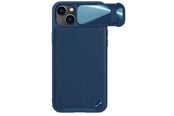 Telefon - Pokrowiec i etui - Nillkin CamShield Leather S Case iPhone 14 Plus Case Cover with Camera Cover Blue - 6902048249721