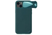 Telefon - Pokrowiec i etui - Nillkin CamShield Leather S Case iPhone 14 Plus Case Cover with Camera Cover Green - 6902048249738