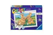 Kreatywne gry - Ravensburger CreArt Paint by Numbers - Rabbit Friends - 120232483