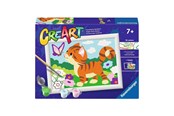Kreatywne gry - Ravensburger CreArt Paint by Numbers - Cat with Butterfly - 120232506