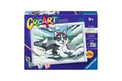 Kreatywne gry - Ravensburger CreArt Paint by Numbers - Naughty Husky - 12023261 2