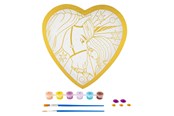 Kreatywne gry - Creative Craft Group Unicorn Academy Paint by Number Foil Heart Shape - 166004