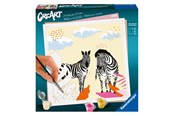 Kreatywne gry - Ravensburger Paint by Numbers - Zebra - 236664