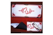 Myszka - Lexip - Initiate Bundle - mouse - USB-A - black gold red white - with Ubisoft mouse pad and Assassin's Creed Shadows - Myszy - 6 - Złoty - UBXLXBOX001