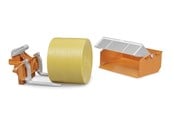 Samochody i pojazdy - Bruder Accessories: Tractor loading box forks+1round bale - BR2353