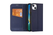 Telefon - Pokrowiec i etui - Dux Ducis Skin X2 Case for iPhone 14 Plus Magnetic Flip Cover Blue - 6934913034514