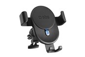 Telefon - Adapter i Ladowarka - SBS Smartphone holder with inductive charger  TESUPWIR10CLIPSTG 10W - black - TESUPWIR10CLIPSTG