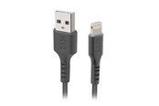 Kabel USB - SBS TECABLEUSBIP589K USB-A - Lightning Cable 1m MFi Certified - Black - TECABLEUSBIP589K