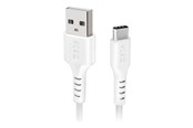 Kabel USB - SBS TECABLEMICROC15W USB-A - USB-C Cable 1.5m - White - TECABLEMICROC15W