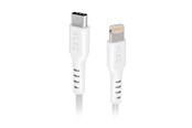 Kabel USB - SBS TECABLELIGTC1W USB-C - Lightning Cable MFi Certified 1m - White - TECABLELIGTC1W