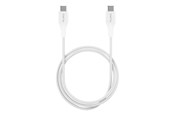 Kabel USB - Puro Plain USB-C - USB-C 2A 1m Cable - White - CUSBCUSBCWHI
