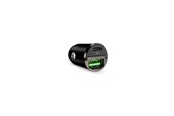 Telefon - Adapter i Ładowarka - Puro Mini 30W Power Delivery USB-C USB-A Car Charger - Black - FCMCHUSBAC30WBLK